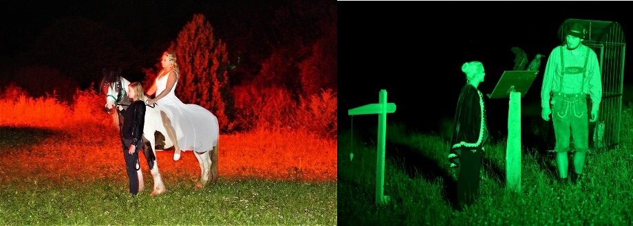 Ankunft der Bergfee Akelei und Begegnung mit dem Schicksalspendler "König Laurins Rosengarten" Ankunft der Bergfee Akelei und Begegnung mit dem Schicksalspendler "König Laurins Rosengarten"