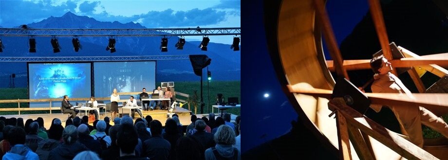 Open Air Bühne und Hamsterrad aus Jubiläumsprojekt 2017: "König Laurins Rosengarten" Open Air Bühne und Hamsterrad aus Jubiläumsprojekt 2017: "König Laurins Rosengarten"