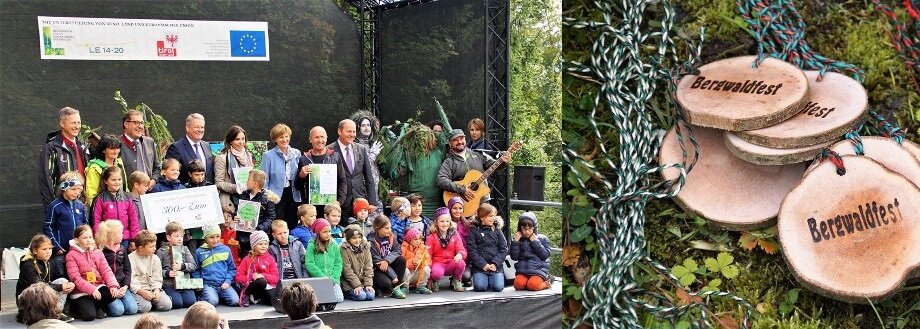 Prominente beim Bergwaldfest mit Schutzwaldmärchen 2017 Prominente beim Bergwaldfest mit Schutzwaldmärchen 2017